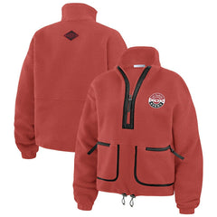 WEAR by Erin Andrews Women's Polar Fleece Half-Zip Jacket - San Francisco 49ers Jackets
