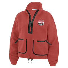 WEAR by Erin Andrews Women's Polar Fleece Half-Zip Jacket - San Francisco 49ers Jackets
