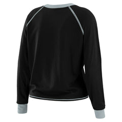 WEAR by Erin Andrews Women's Tie-Front Long Sleeve Top - Las Vegas Raiders Tops