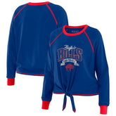 WEAR by Erin Andrews Women's Tie-Front Long Sleeve Top - Buffalo Bills Tops
