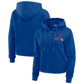 WEAR by Erin Andrews Women's Waffle Hoodie Pullover Top - Buffalo Bills Hoodies