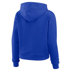 WEAR by Erin Andrews Women's Waffle Hoodie Pullover Top - Los Angeles Rams Hoodies