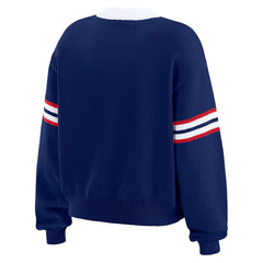 WEAR by Erin Andrews Women's Lace-Up Pullover Sweatshirt - New York Giants Pullover