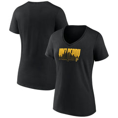 Black Pittsburgh Pirates Fanatics Women's Yinz Ready V-Neck T-Shirt