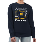 Indiana Pacers G-III 4Her by Carl Banks Women's Collage Team Graphic Fleece Pullover Sweatshirt