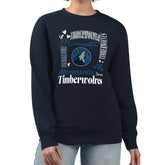 Minnesota Timberwolves G-III 4Her by Carl Banks Women's Collage Team Graphic Fleece Pullover Sweatshirt