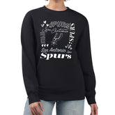 San Antonio Spurs G-III 4Her by Carl Banks Women's Collage Team Graphic Fleece Pullover Sweatshirt