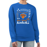 New York Knicks G-III 4Her by Carl Banks Women's Collage Team Graphic Fleece Pullover Sweatshirt