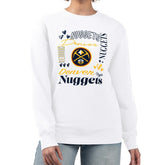 Denver Nuggets G-III 4Her by Carl Banks Women's Collage Team Graphic Fleece Pullover Sweatshirt sale