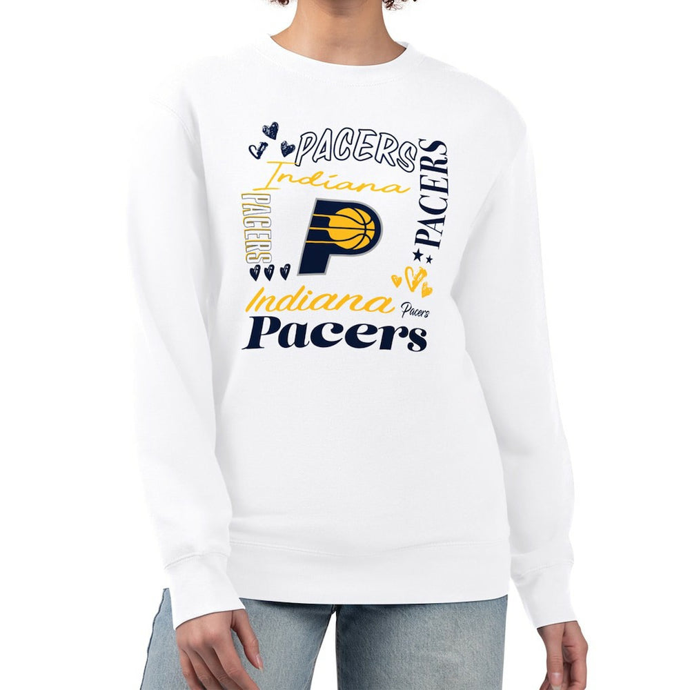 Indiana Pacers G-III 4Her by Carl Banks Women's Collage Team Graphic Fleece Pullover Sweatshirt
