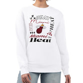 Miami Heat G-III 4Her by Carl Banks Women's Collage Team Graphic Fleece Pullover Sweatshirt