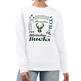 Milwaukee Bucks G-III 4Her by Carl Banks Women's Collage Team Graphic Fleece Pullover Sweatshirt