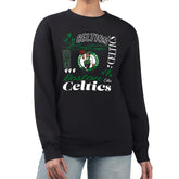 Boston Celtics G-III 4Her by Carl Banks Women's Collage Team Graphic Fleece Pullover Sweatshirt