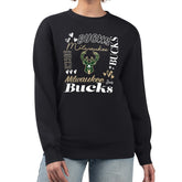 Milwaukee Bucks G-III 4Her by Carl Banks Women's Collage Team Graphic Fleece Pullover Sweatshirt