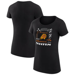 Phoenix Suns G-III 4Her by Carl Banks Women's Super-Slim Fit Lightweight Team Name Collage Graphic T-Shirt