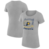 Indiana Pacers G-III 4Her by Carl Banks Women's Super-Slim Fit Lightweight Team Name Collage Graphic T-Shirt