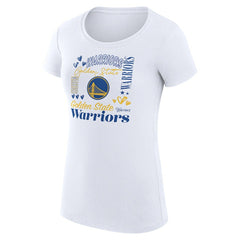 Golden State Warriors G-III 4Her by Carl Banks Women's Super-Slim Fit Lightweight Team Name Collage Graphic T-Shirt sale