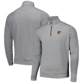 Black Baltimore Orioles Peter Millar Perth Sugar Stripe Performance Quarter-Zip Top