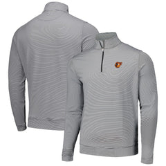Black Baltimore Orioles Peter Millar Perth Sugar Stripe Performance Quarter-Zip Top