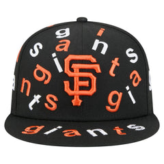Black San Francisco Giants New Era Team Confetti 59FIFTY Fitted Hat