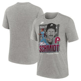 Heather Gray Mike Schmidt Philadelphia Phillies Nike Cooperstown Collection Player Local T-Shirt