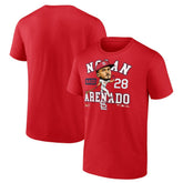 Red Nolan Arenado St. Louis Cardinals Fanatics Hometown Caricature T-Shirt