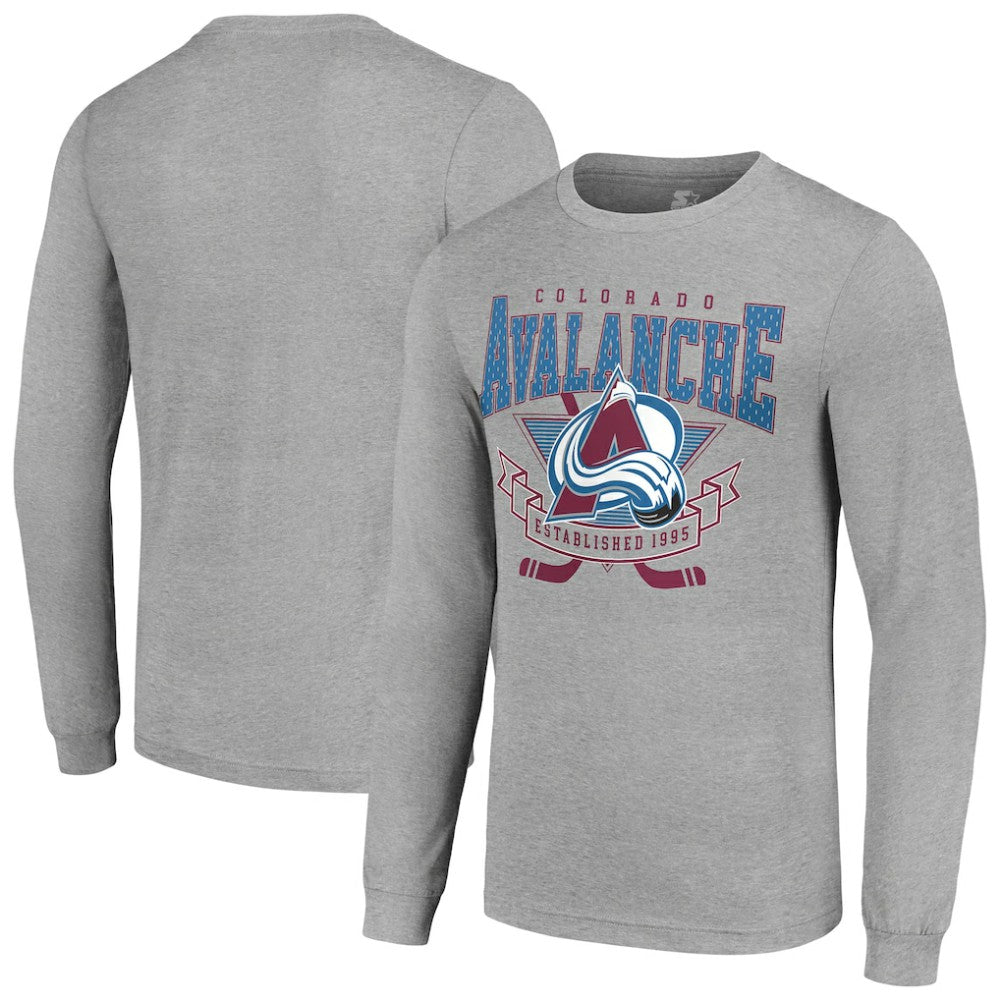 NHL Colorado Avalanche Starter '80s Inspired Team Logo Long Sleeve T-Shirt