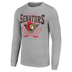 NHL Ottawa Senators Starter '80s Inspired Team Logo Long Sleeve T-Shirt