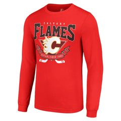 NHL Calgary Flames Starter Team Logo Graphic Long Sleeve T-Shirt