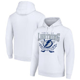 NHL Tampa Bay Lightning Starter Team Logo Graphic Fleece Tri-Blend Pullover Hoodie
