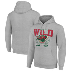 NHL Minnesota Wild Starter Team Logo Graphic Fleece Tri-Blend Pullover Hoodie