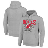 NHL New Jersey Devils Starter Team Logo Graphic Fleece Tri-Blend Pullover Hoodie