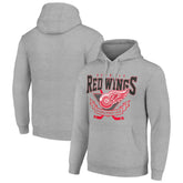 NHL Detroit Red Wings Starter Team Logo Graphic Fleece Tri-Blend Pullover Hoodie