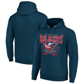 NHL Columbus Blue Jackets Starter Team Logo Graphic Fleece Tri-Blend Pullover Hoodie