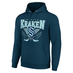 NHL Seattle Kraken Starter Team Logo Graphic Fleece Tri-Blend Pullover Hoodie
