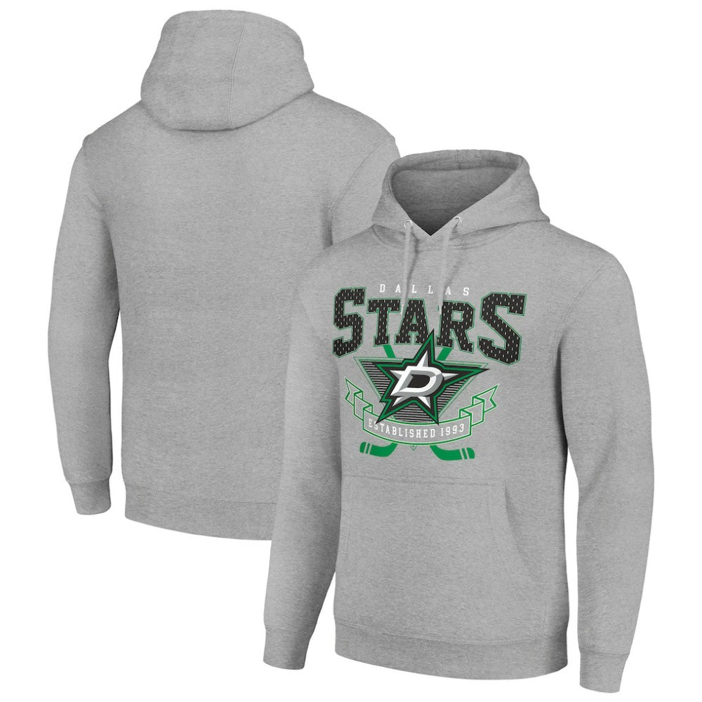 NHL Dallas Stars Starter Team Logo Graphic Fleece Tri-Blend Pullover Hoodie