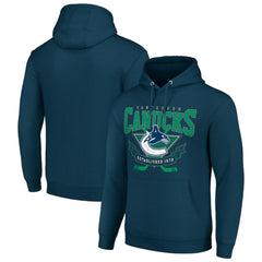 NHL Vancouver Canucks Starter Team Logo Graphic Fleece Tri-Blend Pullover Hoodie