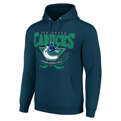 NHL Vancouver Canucks Starter Team Logo Graphic Fleece Tri-Blend Pullover Hoodie