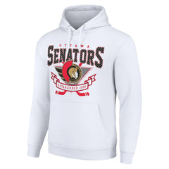 NHL Ottawa Senators Starter Team Logo Graphic Fleece Tri-Blend Pullover Hoodie