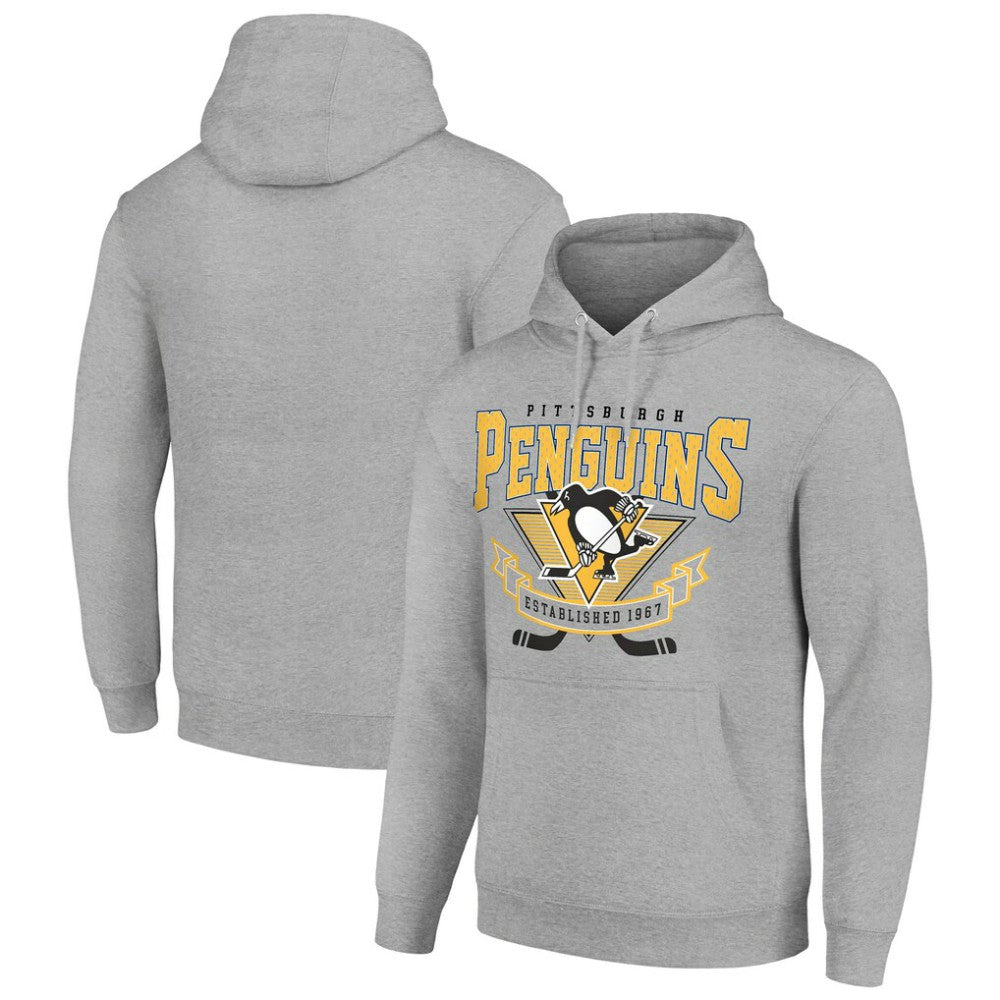 NHL Pittsburgh Penguins Starter Team Logo Graphic Fleece Tri-Blend Pullover Hoodie