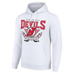 NHL New Jersey Devils Starter Team Logo Graphic Fleece Tri-Blend Pullover Hoodie