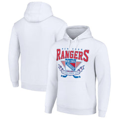 NHL New York Rangers Starter Team Logo Graphic Fleece Tri-Blend Pullover Hoodie