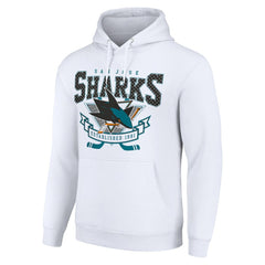 NHL San Jose Sharks Starter Team Logo Graphic Fleece Tri-Blend Pullover Hoodie