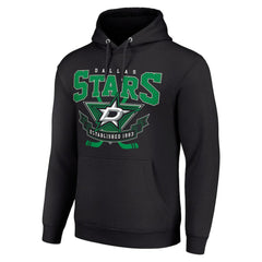 NHL Dallas Stars Starter Team Logo Graphic Fleece Tri-Blend Pullover Hoodie