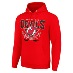 NHL New Jersey Devils Starter Team Logo Graphic Fleece Tri-Blend Pullover Hoodie