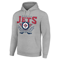 NHL Winnipeg Jets Starter Team Logo Graphic Fleece Tri-Blend Pullover Hoodie