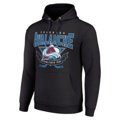 NHL Colorado Avalanche Starter Team Logo Graphic Fleece Tri-Blend Pullover Hoodie