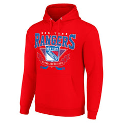 NHL New York Rangers Starter Team Logo Graphic Fleece Tri-Blend Pullover Hoodie