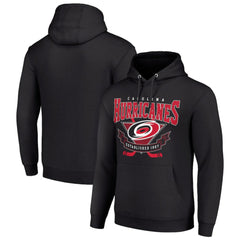 NHL Carolina Hurricanes Starter Team Logo Graphic Fleece Tri-Blend Pullover Hoodie