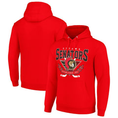 NHL Ottawa Senators Starter Team Logo Graphic Fleece Tri-Blend Pullover Hoodie